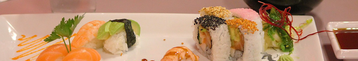 Eating Asian Fusion Japanese Sushi at Duo Japanese Cuisine & Hibachi restaurant in Saratoga Springs, NY.